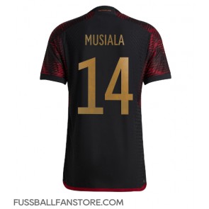 Deutschland Jamal Musiala #14 Replik Auswärtstrikot WM 2022 Kurzarm